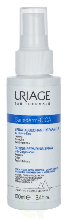 Uriage Bariederm Drying Repairing Cica-Spray 100 ml With Cu-Zn i gruppen HELSE OG SKJØNNHET / Hudpleie / Kroppspleie / Body lotion hos TP E-commerce Nordic AB (C92177)