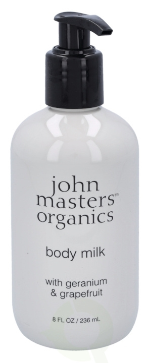 John Master Organic Jmo Geranium & Grapefruit Body Milk 236 ml i gruppen HELSE OG SKJØNNHET / Hudpleie / Kroppspleie / Body lotion hos TP E-commerce Nordic AB (C92196)