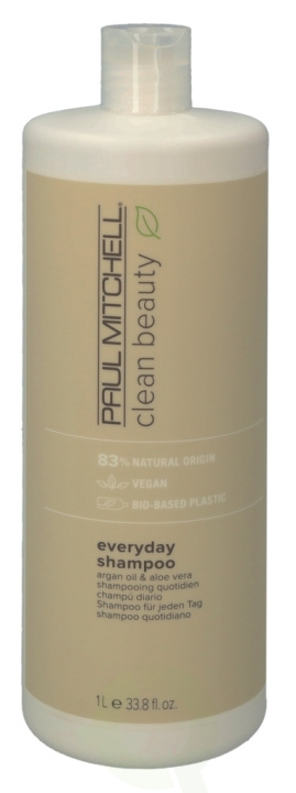 Paul Mitchell Clean Beauty Everyday Shampoo 1000 ml Argan Oil & Aloe Vera i gruppen HELSE OG SKJØNNHET / Hår & styling / Hårpleie / Sjampo hos TP E-commerce Nordic AB (C92203)