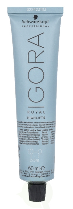 Schwarzkopf Igora Royal Permanent Color Creme 60 ml 10-0 i gruppen HELSE OG SKJØNNHET / Hår & styling / Hårpleie / Hårfarge / Hårfarge & Fargebombe hos TP E-commerce Nordic AB (C92225)