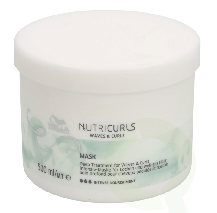 Wella Nutricurls Waves & Curls Mask 500 ml i gruppen HELSE OG SKJØNNHET / Hår & styling / Hårpleie / Hårmaske hos TP E-commerce Nordic AB (C92272)