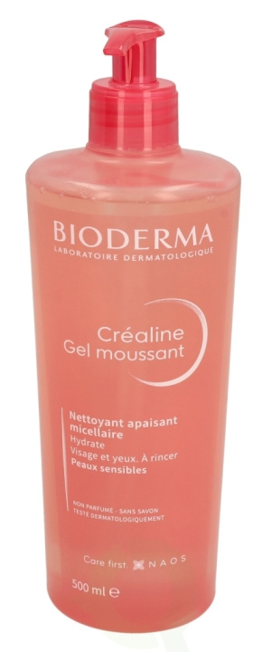 Bioderma Crealine Gel Moussant 500 ml i gruppen HELSE OG SKJØNNHET / Hudpleie / Ansikt / Rengjøring hos TP E-commerce Nordic AB (C92286)