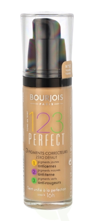 Bourjois 123 Perfect Flawless Complexion 16Hrs 30 ml #52 Vanille i gruppen HELSE OG SKJØNNHET / Makeup / Makeup ansikt / Foundation hos TP E-commerce Nordic AB (C92293)