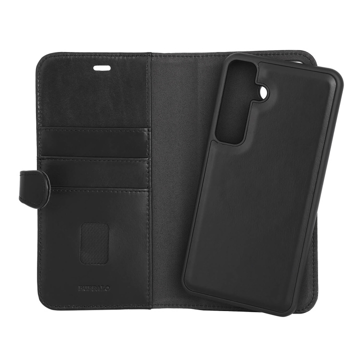 Buffalo 2in1 Wallet Leather 3 card Samsung S24 FE 5G Black i gruppen SMARTTELEFON & NETTBRETT / Mobilbeskyttelse / Samsung hos TP E-commerce Nordic AB (C92308)