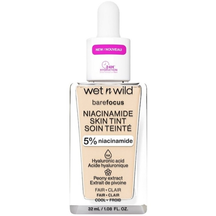 Wet n Wild Bare Focus Niacinamide Skin Tint 32ml - Fair i gruppen HELSE OG SKJØNNHET / Makeup / Makeup ansikt / Foundation hos TP E-commerce Nordic AB (C92358)