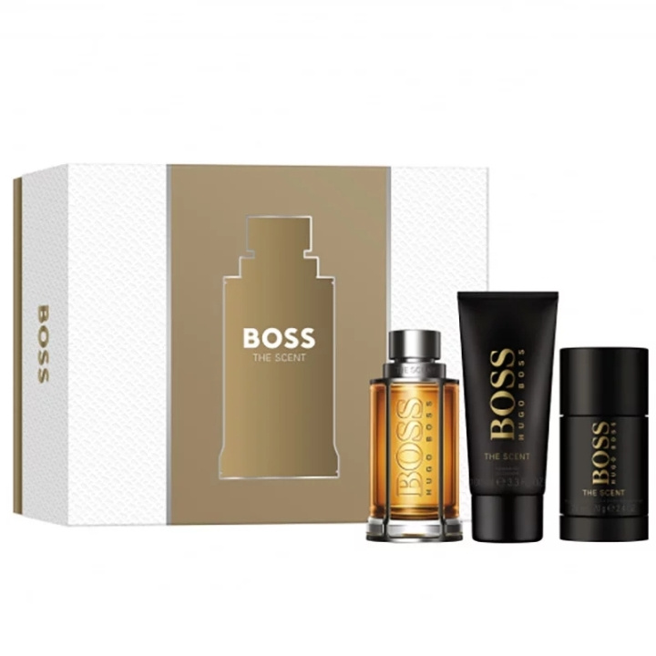 Hugo Boss Giftset Hugo Boss The Scent Edt 100ml + Shower Gel 100ml + Deostick 75g i gruppen HELSE OG SKJØNNHET / Gavesett / Gavesett for ham hos TP E-commerce Nordic AB (C92395)