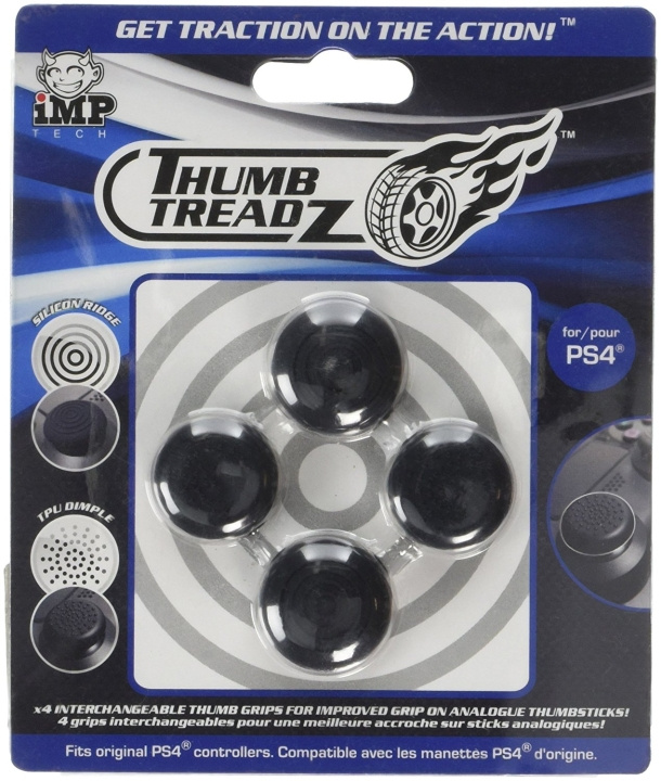 iMP TECH Trigger Treadz: Thumb Treadz 4-Pack (PS4) i gruppen Elektronikk / TV-spill & tilbehør / Sony PlayStation 4 hos TP E-commerce Nordic AB (C92405)