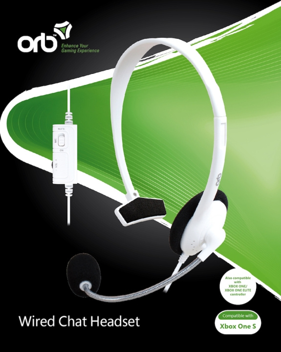 ORB Kablet chat-hodesett - For Xboxone S i gruppen Elektronikk / TV-spill & tilbehør / Xbox One hos TP E-commerce Nordic AB (C92411)