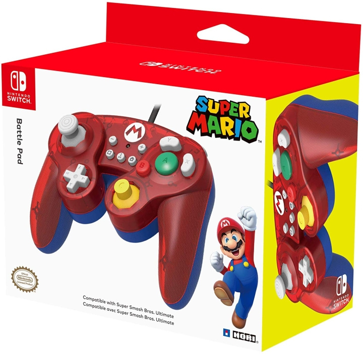 Nintendo Super Smash Bros Gamepad - Mario i gruppen Elektronikk / TV-spill & tilbehør / Nintendo Switch / Tilbehør hos TP E-commerce Nordic AB (C92414)