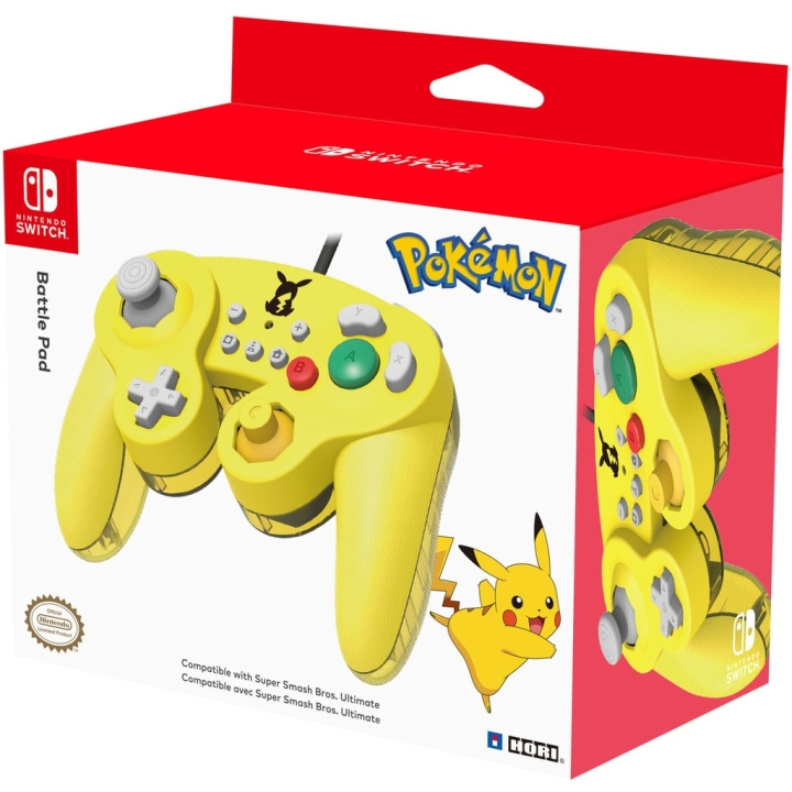 Nintendo Super Smash Bros Gamepad - Pikachu i gruppen Elektronikk / TV-spill & tilbehør / Nintendo Switch / Tilbehør hos TP E-commerce Nordic AB (C92415)