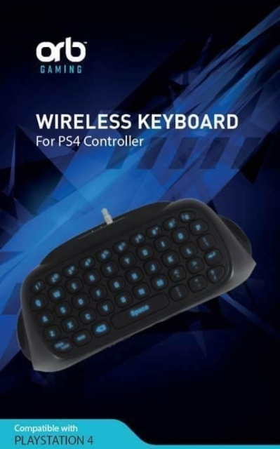 ORB Playstation 4 Controller Keyboard Blue Blacklit i gruppen Elektronikk / TV-spill & tilbehør / Sony PlayStation 4 hos TP E-commerce Nordic AB (C92416)