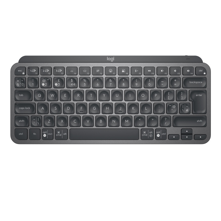 Logitech MX Keys Mini minimalistisk trådløst tastatur med belysning - nordisk layout i gruppen Datautstyr / Mus & Tastatur / Tastatur / Trådløs hos TP E-commerce Nordic AB (C92501)