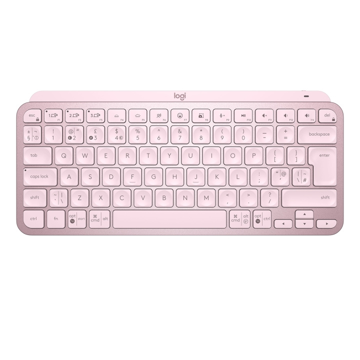 Logitech MX Keys Mini minimalistisk trådløst tastatur med belysning - nordisk layout i gruppen Datautstyr / Mus & Tastatur / Tastatur / Trådløs hos TP E-commerce Nordic AB (C92502)