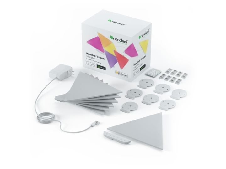 Nanoleaf Shapes - Triangles Starter Kit - 15 paneler i gruppen HJEM, HUS OG HAGE / Smarthus / Smarthussystemer hos TP E-commerce Nordic AB (C92556)