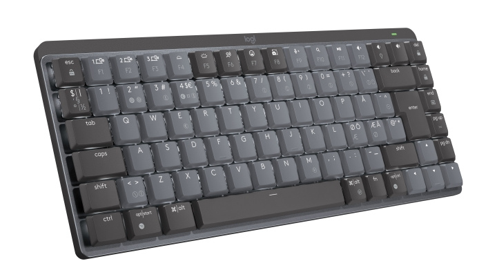 Logitech MX Compact Mechanical Wireless Illuminated Keyboard - nordisk - taktil bryter i gruppen Datautstyr / Mus & Tastatur / Tastatur / Trådløs hos TP E-commerce Nordic AB (C92572)