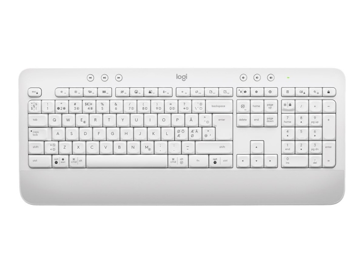 Logitech Signature K650-tastatur (nordisk) - Off White i gruppen Datautstyr / Mus & Tastatur / Tastatur / Trådløs hos TP E-commerce Nordic AB (C92599)