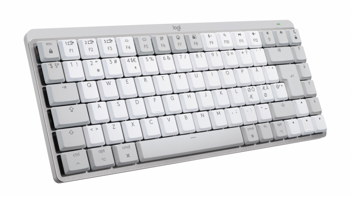 Logitech MX Mechanical Mini for Mac Minimalistisk, trådløst, belyst tastatur PALE GREY - Nordic i gruppen Datautstyr / Mus & Tastatur / Tastatur / Trådløs hos TP E-commerce Nordic AB (C92651)