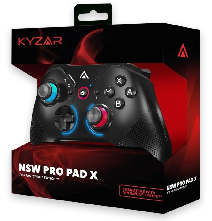 Kyzar Switch PRO Controller - Svart i gruppen Elektronikk / TV-spill & tilbehør / Nintendo Switch / Tilbehør hos TP E-commerce Nordic AB (C92698)