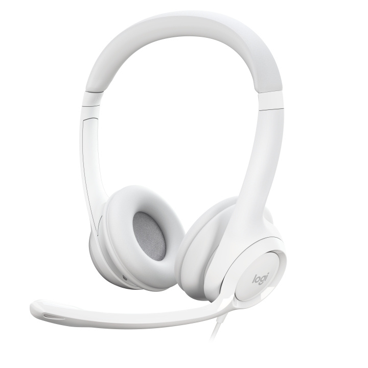 Logitech H390 Wired Headset for PC/Laptop, stereohodetelefoner med støyreduserende mikrofon, USB-A WHITE i gruppen Datautstyr / GAMING / Headset hos TP E-commerce Nordic AB (C92701)