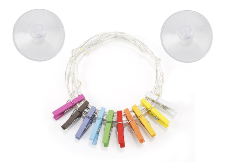 Kikkerland Mini Clothspin String Lights (LT17-EU) i gruppen Elektronikk / Lys / Annen belysning hos TP E-commerce Nordic AB (C92834)