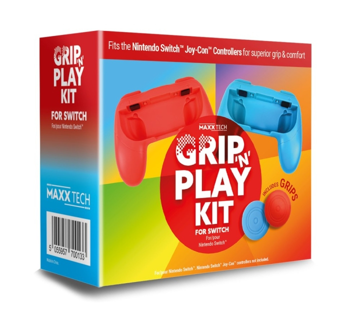 Maxx Tech Grip \'n\' Play Kit for Switch i gruppen Elektronikk / TV-spill & tilbehør / Nintendo Switch / Tilbehør hos TP E-commerce Nordic AB (C92877)