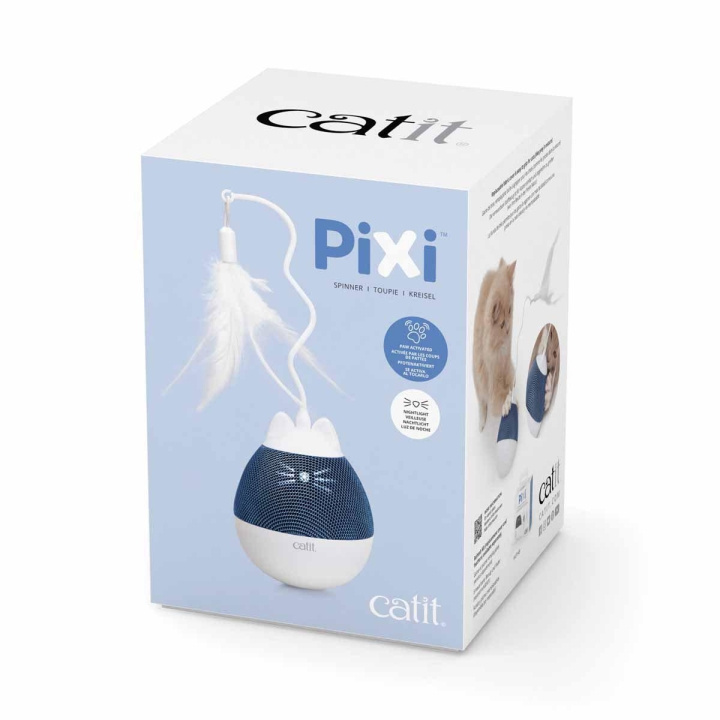 catit Pixi Spinner hvit og blå - (787.0182) i gruppen HJEM, HUS OG HAGE / Dyretilbehør / Katt hos TP E-commerce Nordic AB (C92886)