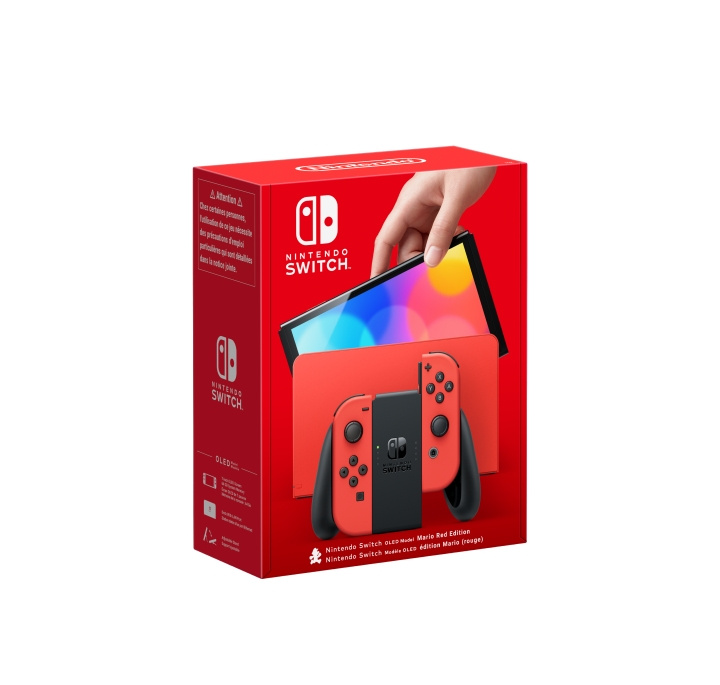 Nintendo Switch - OLED-konsollmodell (Mario Red Edition) i gruppen Elektronikk / TV-spill & tilbehør / Nintendo Switch / Spillkonsoller hos TP E-commerce Nordic AB (C92946)