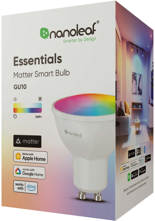 Nanoleaf Essentials Smart GU10 Matter (NF080B02-1GU10) i gruppen Elektronikk / Lys / LED-lys hos TP E-commerce Nordic AB (C93045)