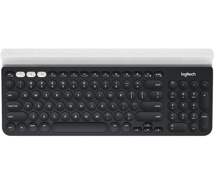 Logitech K780 trådløst tastatur for flere enheter, grå/hvitt (nordisk) i gruppen Datautstyr / Mus & Tastatur / Tastatur / Trådløs hos TP E-commerce Nordic AB (C93144)