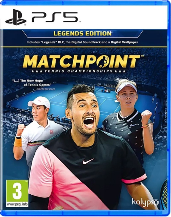 Kalypso Matchpoint: Tennis Championships (Legends Edition) i gruppen Elektronikk / TV-spill & tilbehør / Sony PlayStation 5 / Spill hos TP E-commerce Nordic AB (C93155)