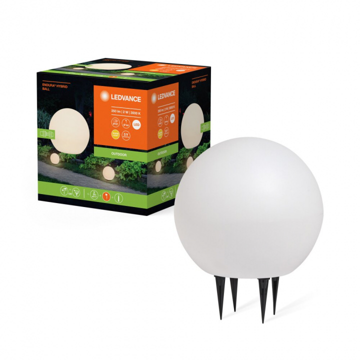 LEDVANCE Endura Hybrid Ball 2W - Hvit i gruppen HJEM, HUS OG HAGE / El og belysning / Utendørsbelysning hos TP E-commerce Nordic AB (C93231)