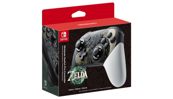 Nintendo Switch Pro Controller - The Legend of Zelda: Tears of the Kingdom Edition i gruppen Elektronikk / TV-spill & tilbehør / Nintendo Switch / Tilbehør hos TP E-commerce Nordic AB (C93300)