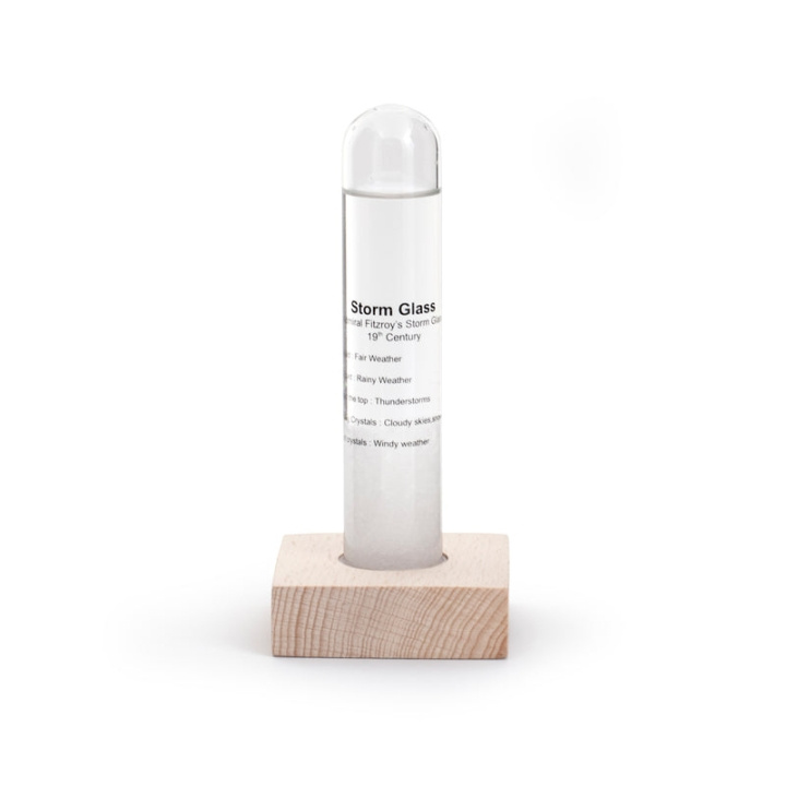 Kikkerland Storm Glass Tube med bøkesokkel (ST71) i gruppen SPORT, FRITID & HOBBY / Morsomme produkter / Morsomme produkter hos TP E-commerce Nordic AB (C93388)