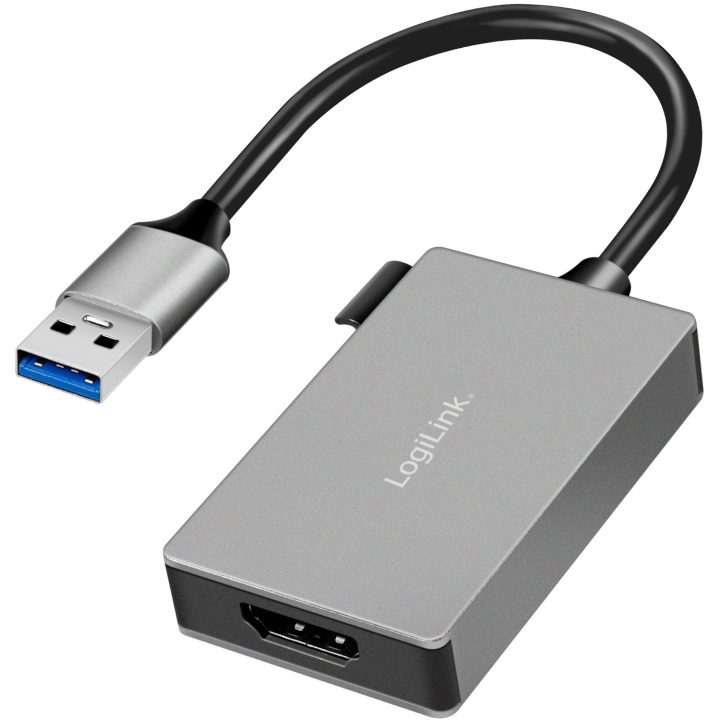 LogiLink USB-A 3.0 -> HDMI hunnadapter 1080p 0,15 m i gruppen Elektronikk / Kabler og adaptere / HDMI / Adaptere hos TP E-commerce Nordic AB (C93486)