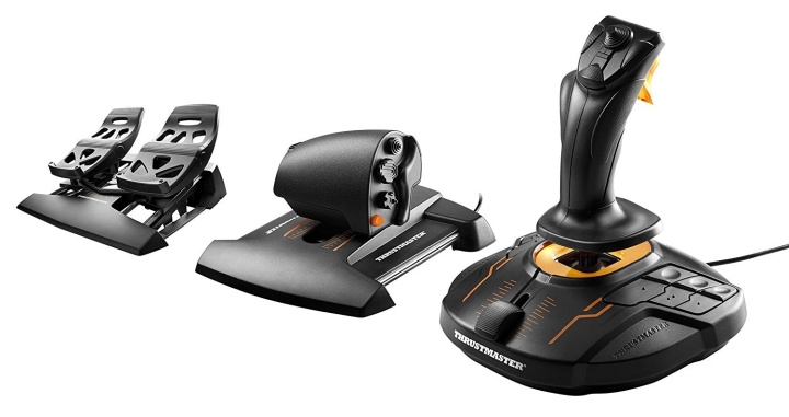 ThrustMaster T16000M FCS Flight Pack inkluderer joystick, gasspak og rorpedaler i gruppen Datautstyr / GAMING / Gaming-tilbehør hos TP E-commerce Nordic AB (C93549)