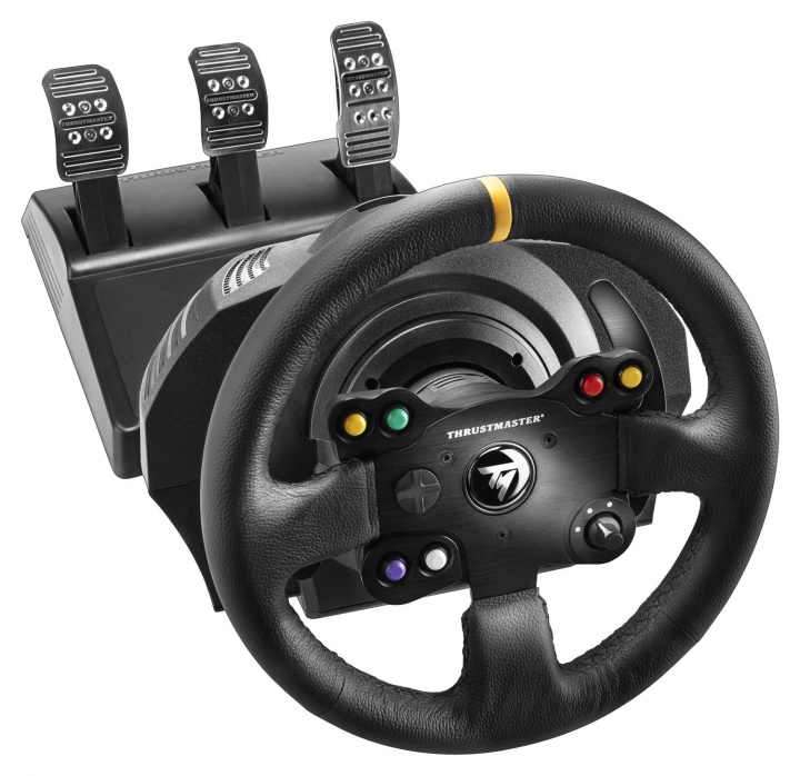 ThrustMaster TX Racing Wheel - lærutgave i gruppen Datautstyr / GAMING / Gaming-tilbehør hos TP E-commerce Nordic AB (C93565)