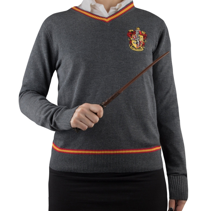 Harry Potter Gryffindor - Grå strikket genser - Medium i gruppen SPORT, FRITID & HOBBY / Tilbehør / T-shirts hos TP E-commerce Nordic AB (C93674)