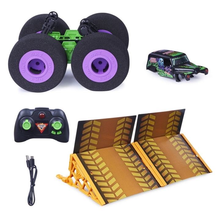 Monster Jam RC Ramp Champ - Grave Digger (6064645) i gruppen LEKER, BARN OG BABY / Radiostyrt / Radiostyrte biler hos TP E-commerce Nordic AB (C93685)