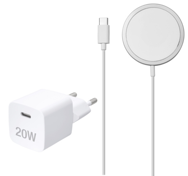 Tech21 Teccus - Universal hurtigladersett - 1xUSB-C PD 20W MagSafe i gruppen SMARTTELEFON & NETTBRETT / Ladere og Kabler / Trådløs lader QI hos TP E-commerce Nordic AB (C93881)