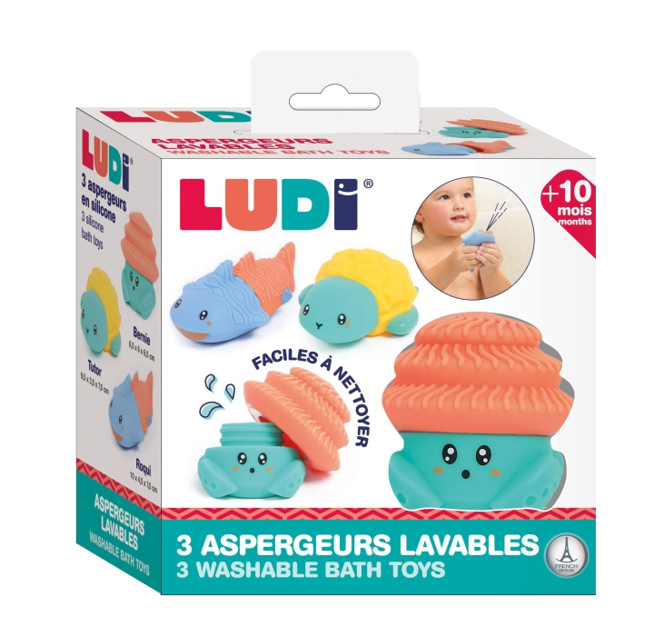 LUDI Badedyr - 3 stk - LU40074 i gruppen LEKER, BARN OG BABY / Babyprodukter / Bad hos TP E-commerce Nordic AB (C93974)