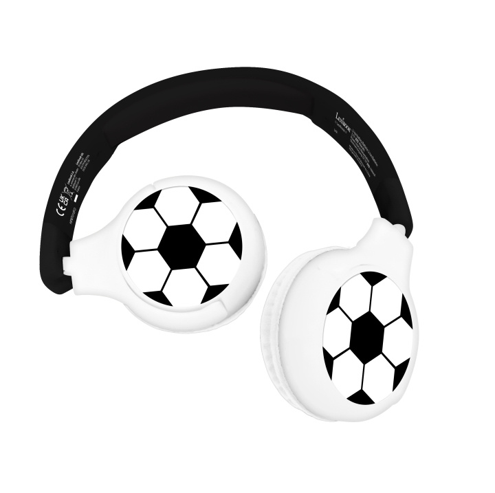 Lexibook Football - 2 i 1 sammenleggbare Bluetooth®-hodetelefoner (HPBT010FO) i gruppen Elektronikk / Lyd & Bilde / Hodetelefoner & Tilbehør / Hodetelefoner hos TP E-commerce Nordic AB (C93989)