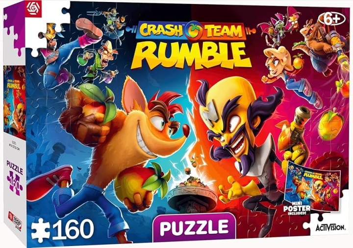 Good Loot Barn og unge: Crash Rumble Heroes Puslespill - 160 i gruppen SPORT, FRITID & HOBBY / Hobby / Puslespill hos TP E-commerce Nordic AB (C94073)