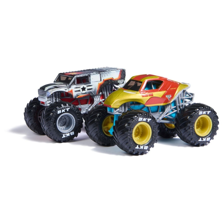 Monster Jam 1:64 Marvel 2-pk - Iron:War Machine (6071941) i gruppen LEKER, BARN OG BABY / Leker / Lekebiler hos TP E-commerce Nordic AB (C94211)