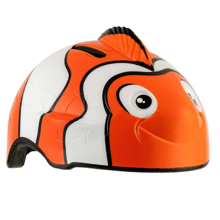 Crazy Safety Sykkelhjelm med fisk - oransje (49-55 cm49-55 cm) (102001-01) i gruppen SPORT, FRITID & HOBBY / Sportsutstyr / Sykkeltilbehør / Hjelmer hos TP E-commerce Nordic AB (C94258)