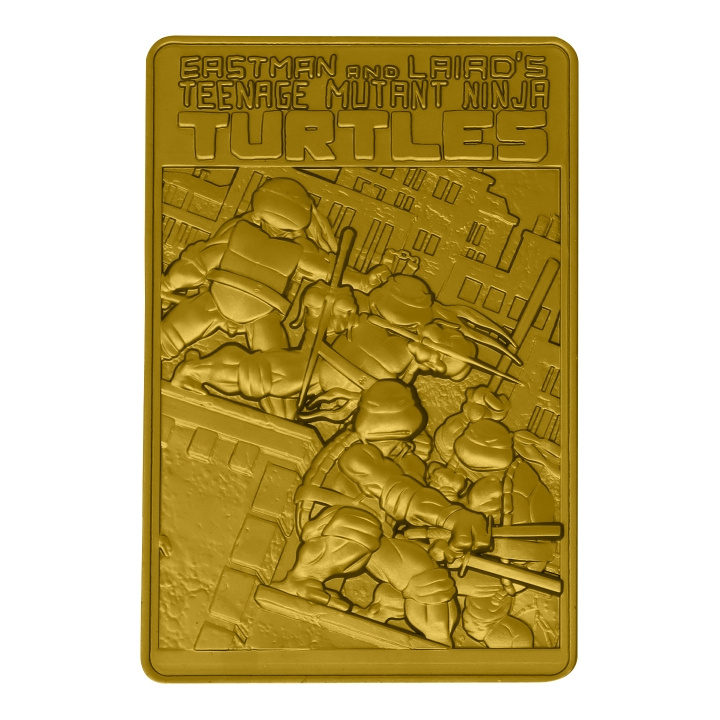 Fanatik Teenage Mutant Ninja Turtles Limited Edition 24k Gold Plated Comic Book Cover Ingot i gruppen SPORT, FRITID & HOBBY / Morsomme produkter / Samlerobjekter hos TP E-commerce Nordic AB (C94304)