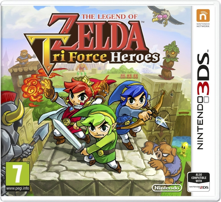 Nintendo The Legend of Zelda: Tri Force Heroes (3DS) i gruppen Elektronikk / TV-spill & tilbehør / Nintendo 3DS hos TP E-commerce Nordic AB (C94411)