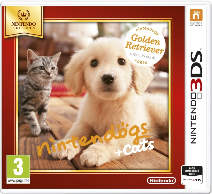 Nintendogs and Cats 3D: Golden Retriever (3DS) i gruppen Elektronikk / TV-spill & tilbehør / Nintendo 3DS hos TP E-commerce Nordic AB (C94418)