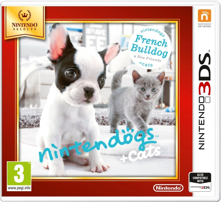 Nintendogs and Cats 3D: French Bulldog (3DS) i gruppen Elektronikk / TV-spill & tilbehør / Nintendo 3DS hos TP E-commerce Nordic AB (C94419)