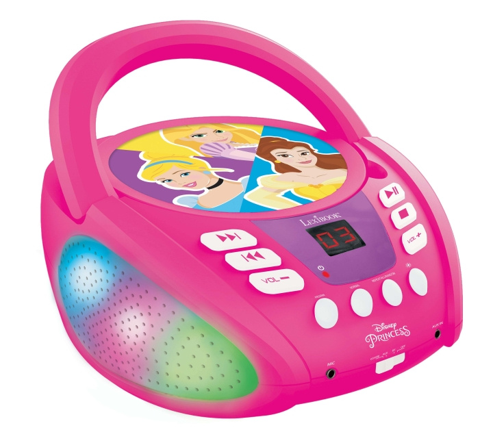 Lexibook Disney Princess - Bluetooth CD-spiller (RCD109DP) i gruppen Elektronikk / Lyd & Bilde / Hjemmekino, HiFi og bærbar / Bærbar musikkspiller / CD-Spillere hos TP E-commerce Nordic AB (C94470)