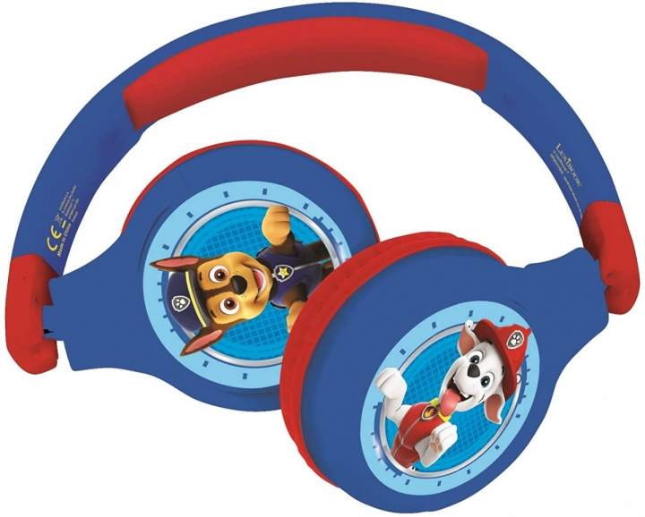 Lexibook Paw Patrol - 2 i 1 sammenleggbare hodetelefoner (HPBT010PA) i gruppen Elektronikk / Lyd & Bilde / Hodetelefoner & Tilbehør / Hodetelefoner hos TP E-commerce Nordic AB (C94502)